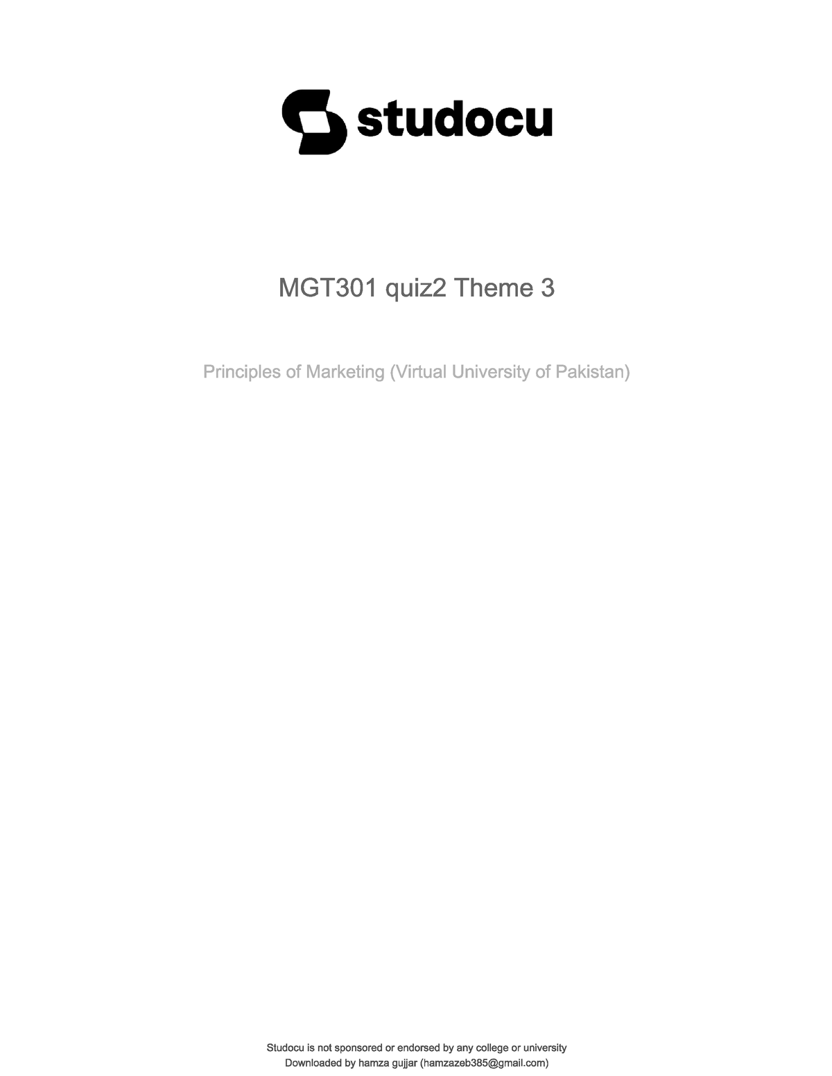 123 - MGT301 - Principles Of Marketing - Studocu