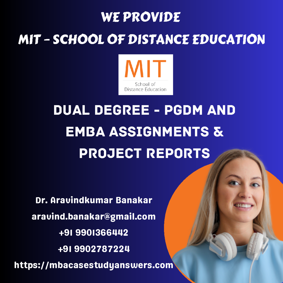 MIT SDE Post Graduate of Diploma Management Assignments & Project ...