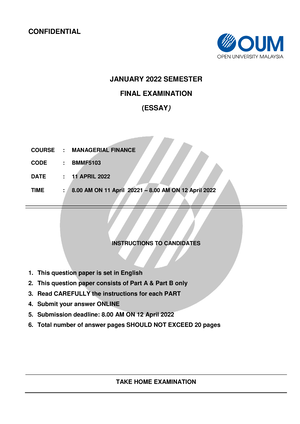 strategic management oum assignment