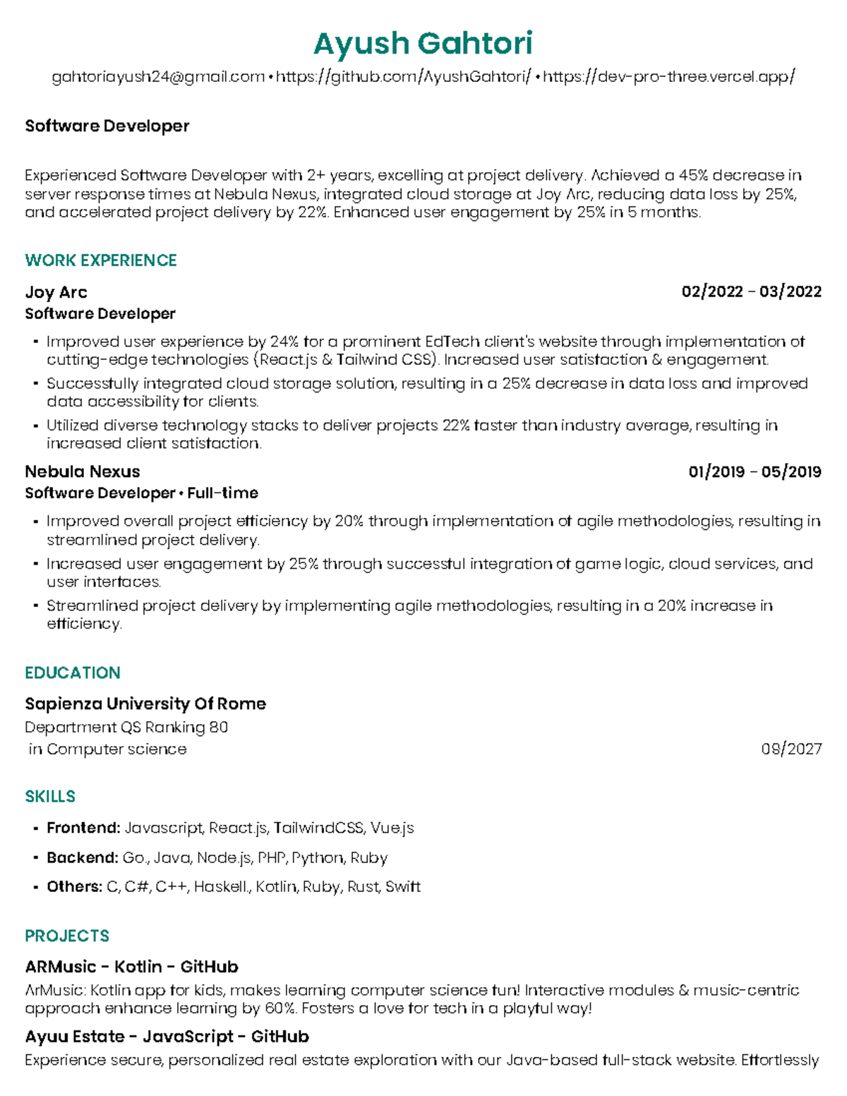 My resume - 2023-12-29 14 10 28 - Ayush Gahtori gahtoriayush24@gmail ...