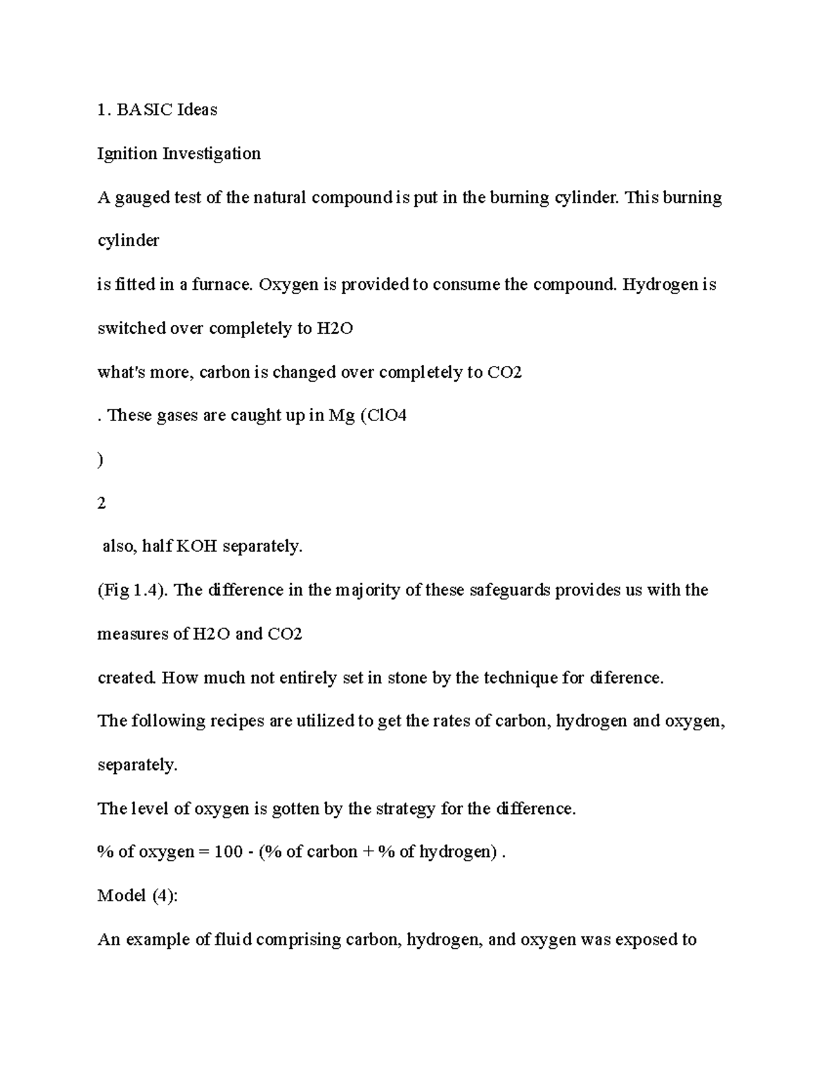 Basic ideas ignition investigation BASIC Ideas Ignition Investigation A gauged test of the