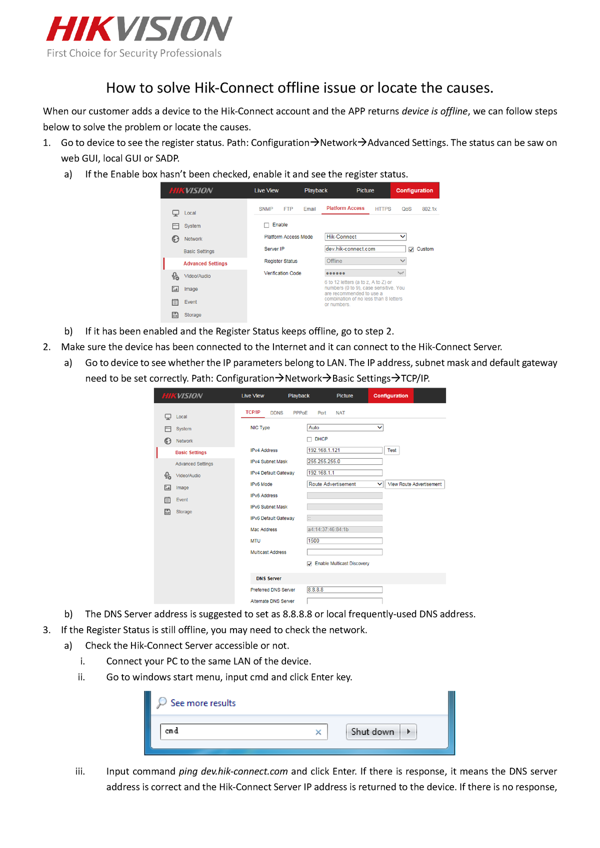 Solve Hik-Connect Offline Issues 5-4-19 - How To Solve Hik-Connect ...