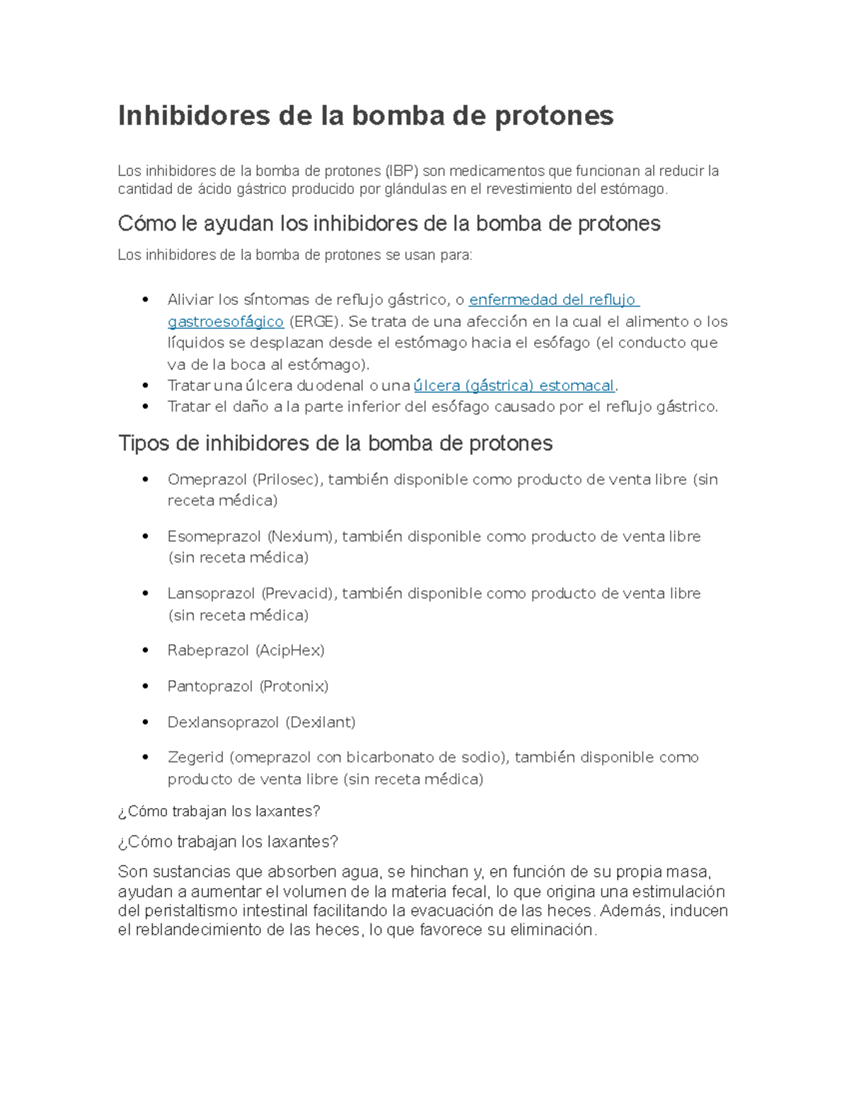 Inhibidores De La Bomba De Protones - Cómo Le Ayudan Los Inhibidores De ...