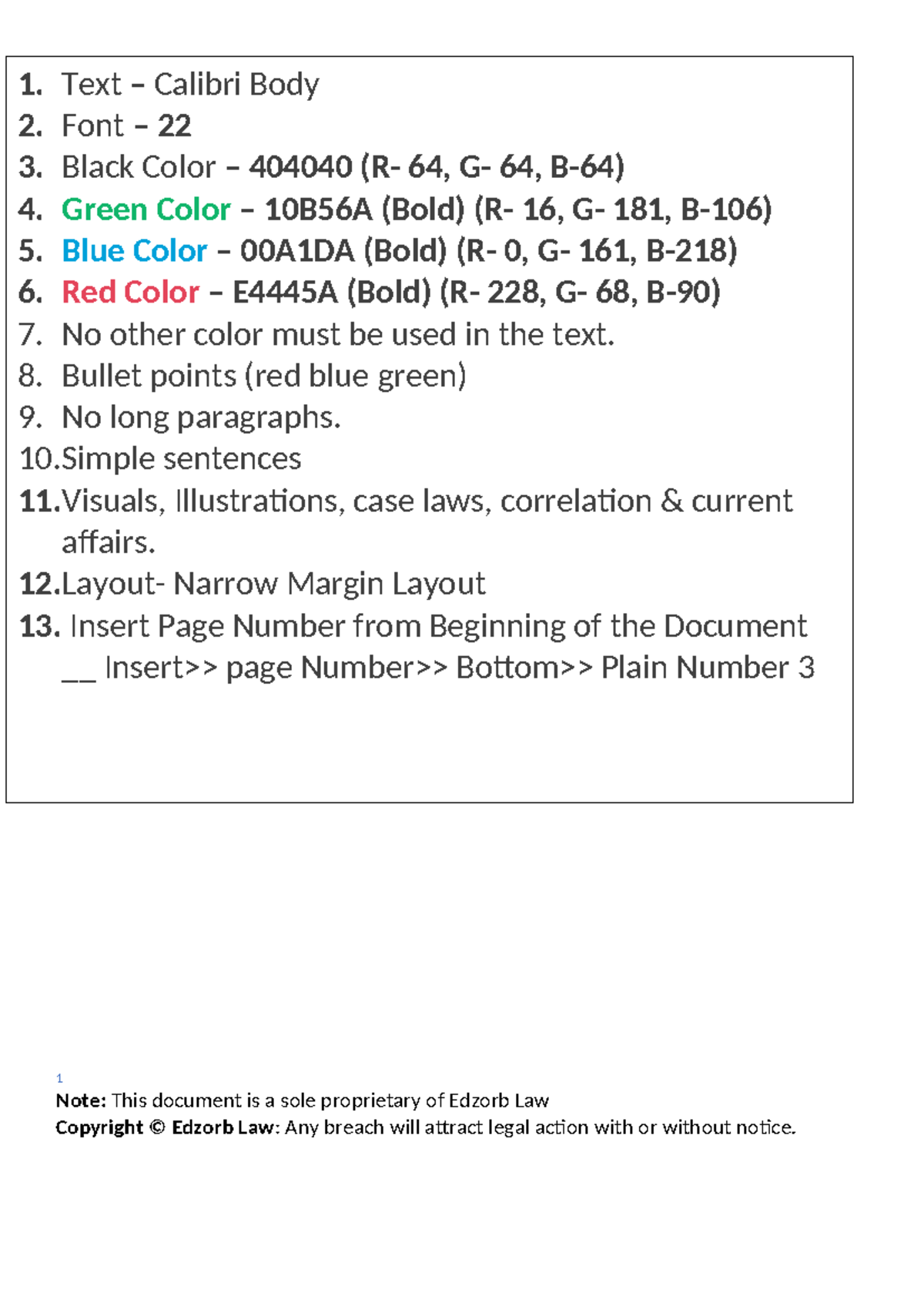 Common Template for Assignments - 1 Note: This document is a sole ...