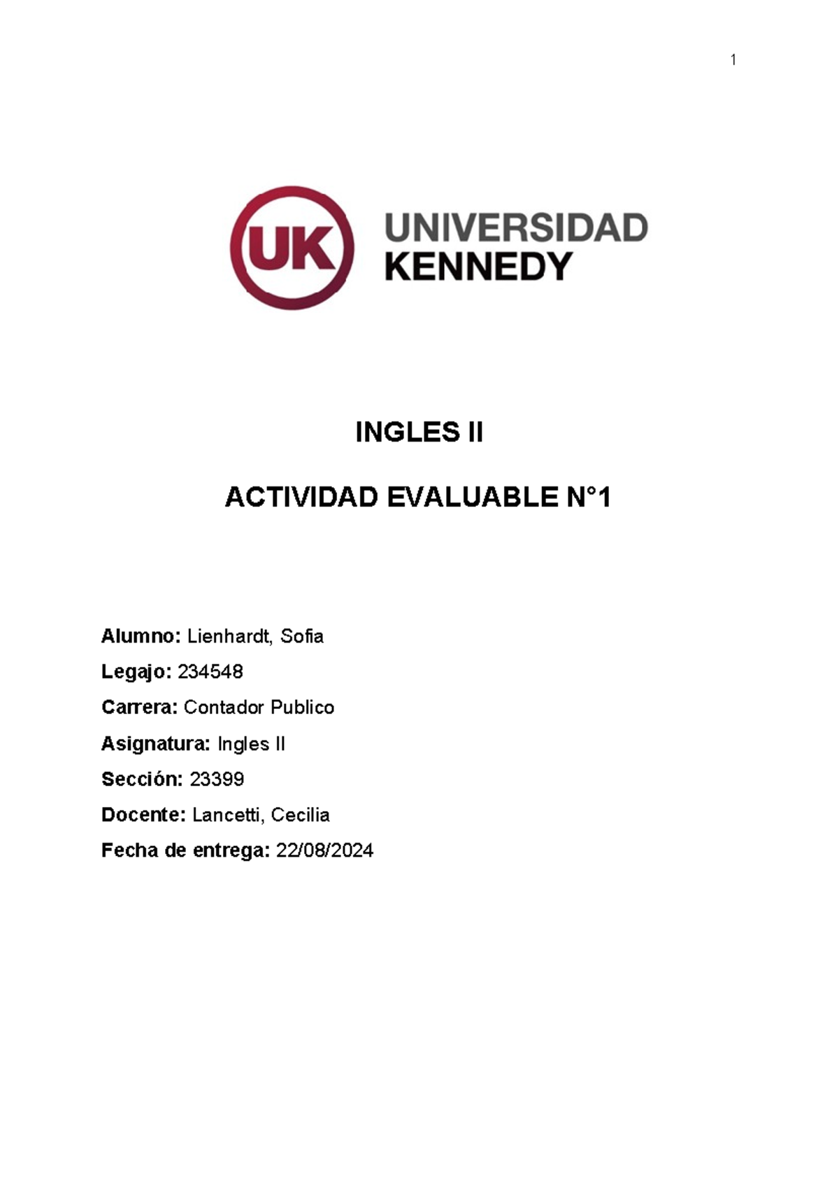 Act 1 - actividad 4 - Inglés Aplicado - 1 INGLES II ACTIVIDAD EVALUABLE ...