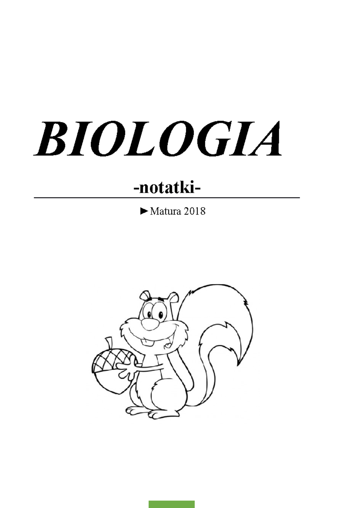 Biologia - Notatki Z Wykładu 1 - BIOLOGIA -notatki- Matura 2018 ...