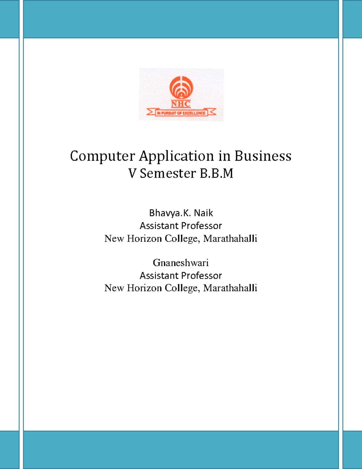 Computer-application-in-business-notes compress - Computer Application ...