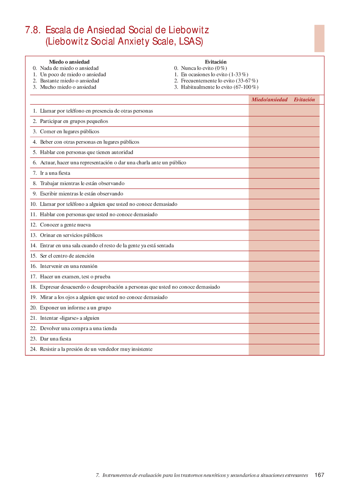 7.8. Escala de Ansiedad Social de Liebowitz (Liebowitz Social Anxiety ...