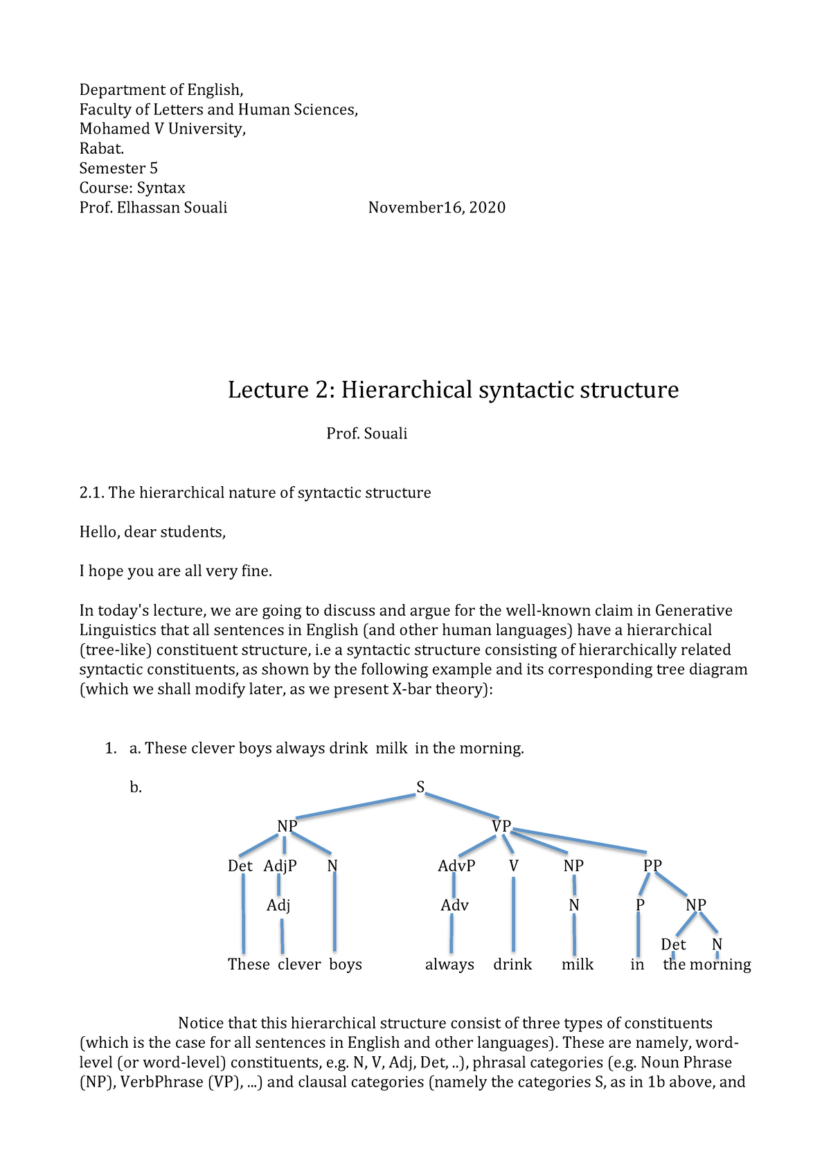 Syntax Hierarchical Syntactic Structure Arguments For Phrasal