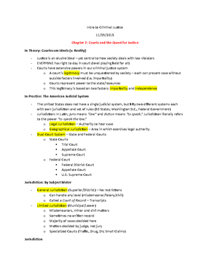 Chapter 2 Notes - Intro To Criminal Justice Chapter Two: Criminology ...