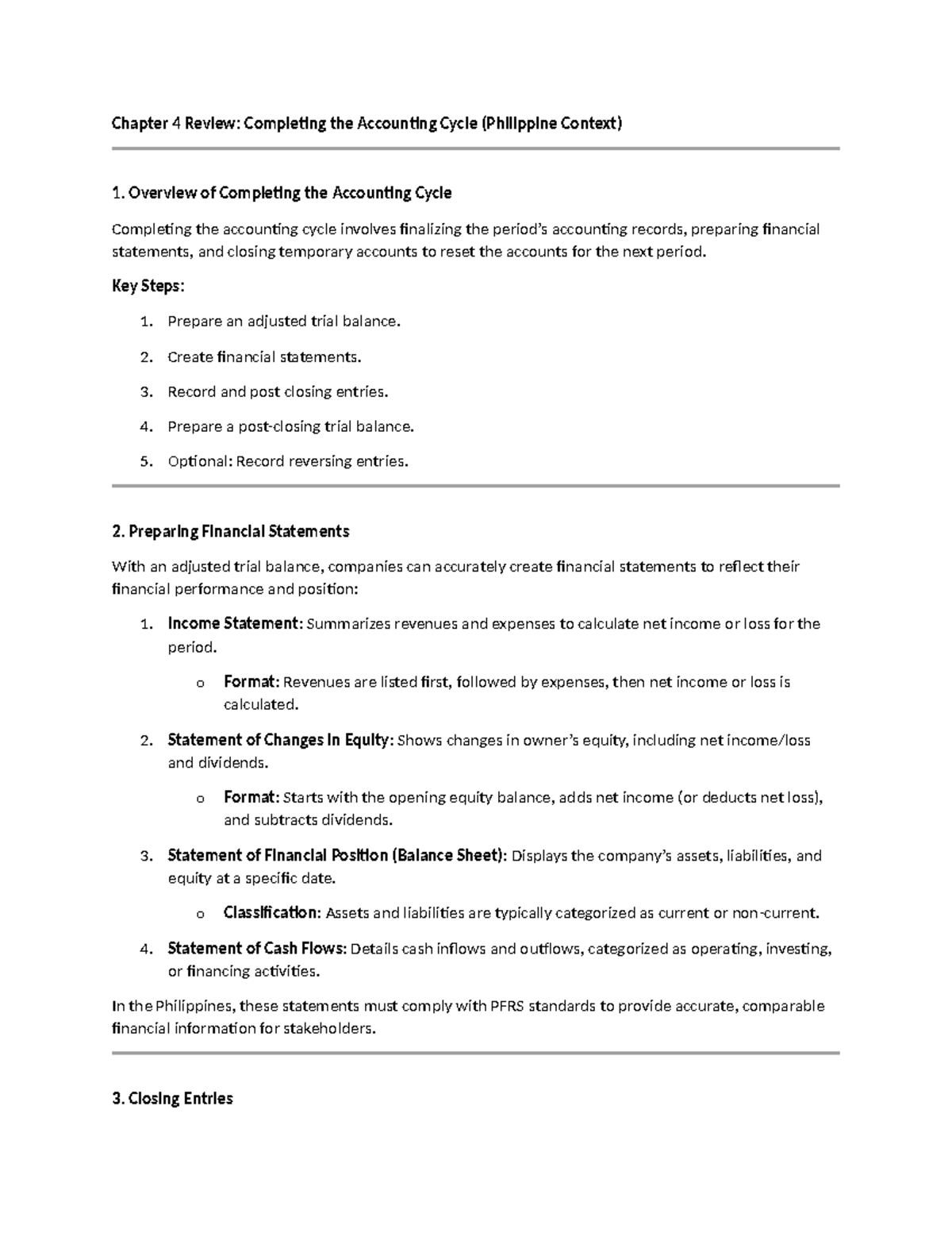 Intermediate Accounting 1 - Chapter 4 (Comprehensive Reviewer ...