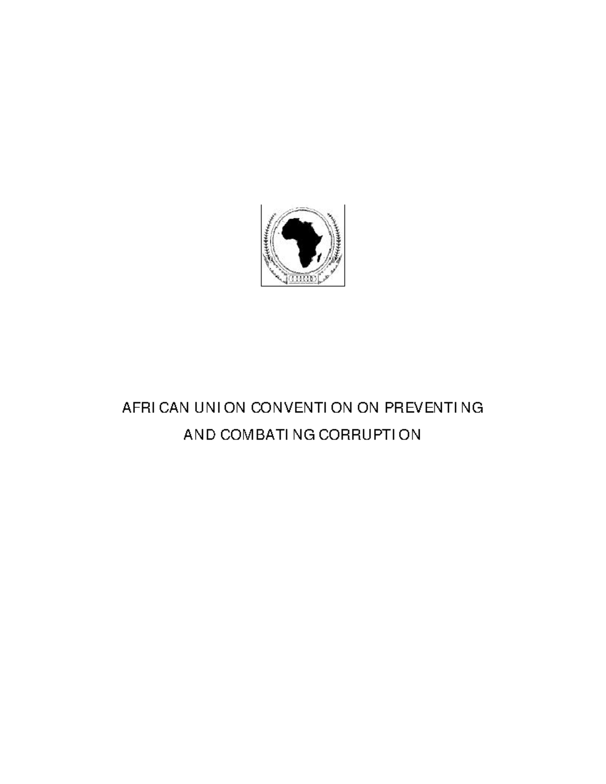 The African Union Convention On Preventing And Combating Corruption ...