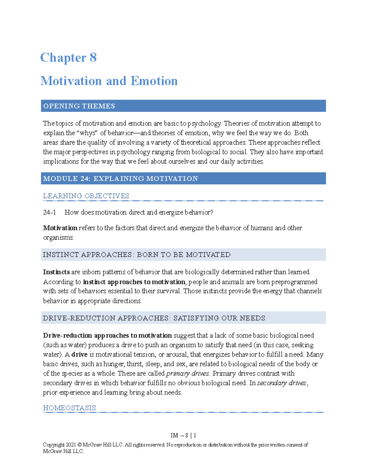 Feldmaneup 14 im ch08 - Lecture notes - PSYC1000 - CU - Studocu