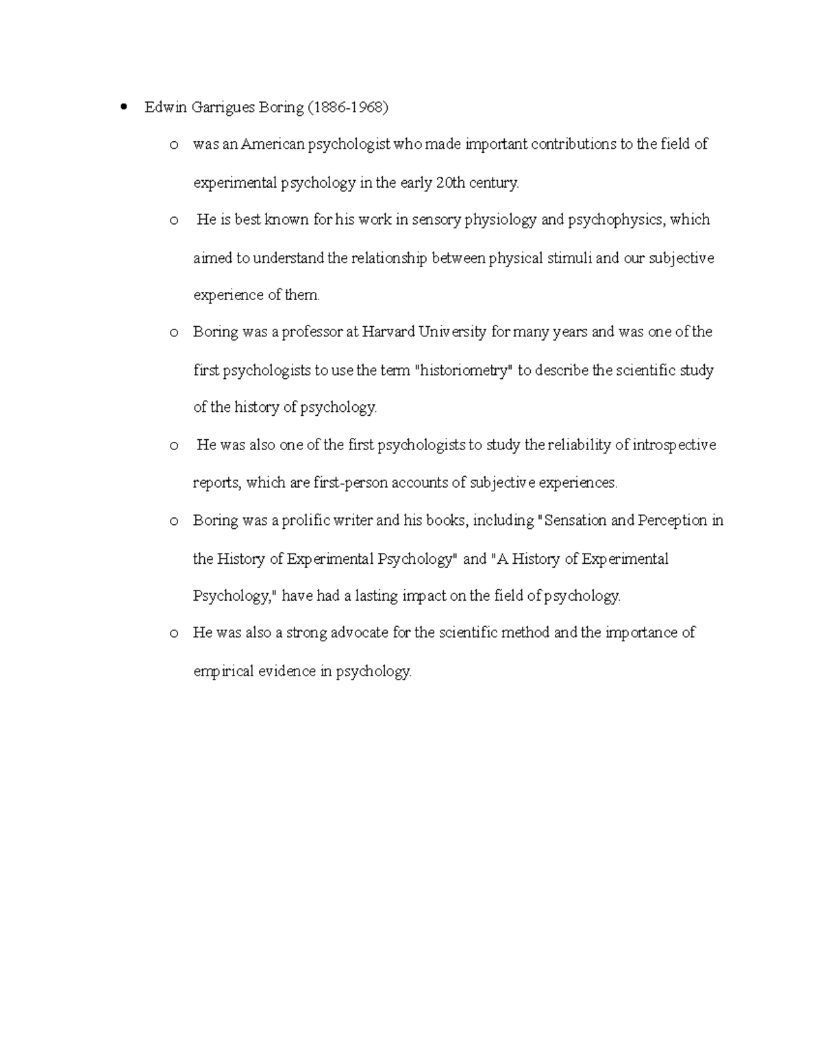 Edwin boring Edwin Garrigues Boring (18861968) o was an American