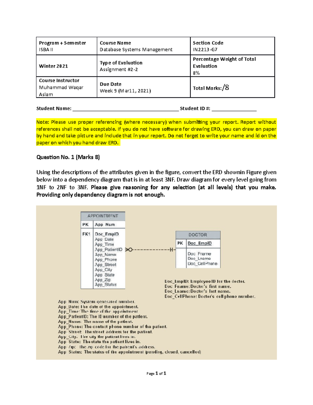 12322 - Lecture notes 6,7,8 - Program + Semester ISBA II Course Name ...