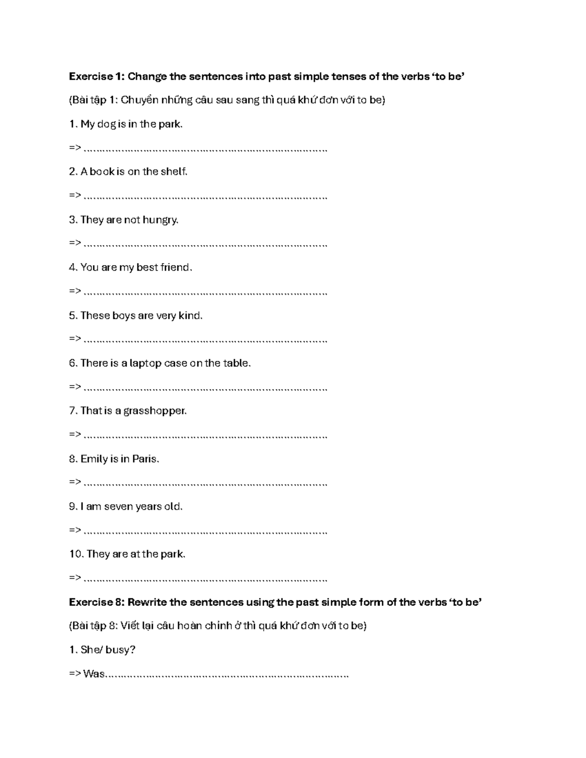 past-tense-tai-lieu-day-then-exercise-1-change-the-sentences-into