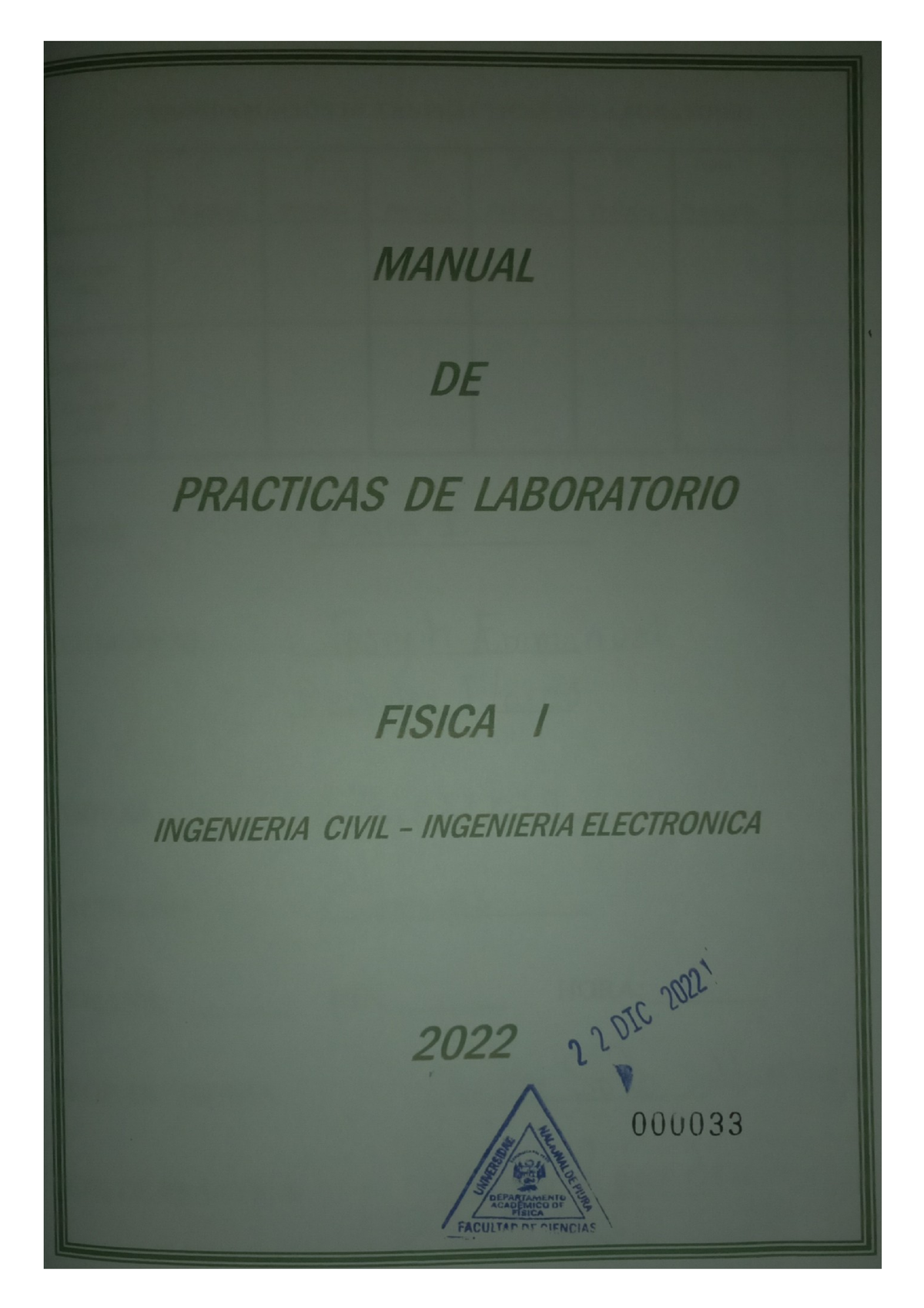 Fisica 1 Lab Informe 01 - Para Preparación De Exámenes - 1 ...