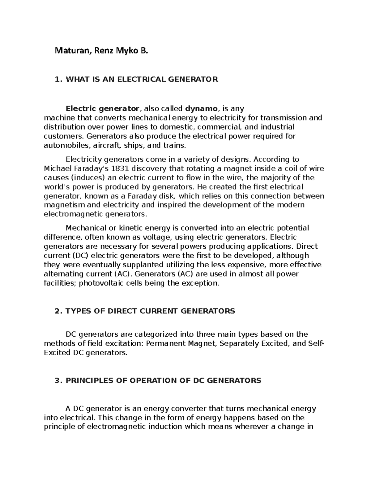 Maturan, Renz EE330 Assignment 1 Maturan, Renz Myko B. 1. WHAT IS AN
