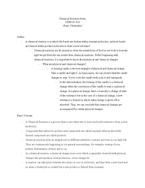 [Solved] Practice questions for chm 101 - General Chemistry I (CHM 101 ...