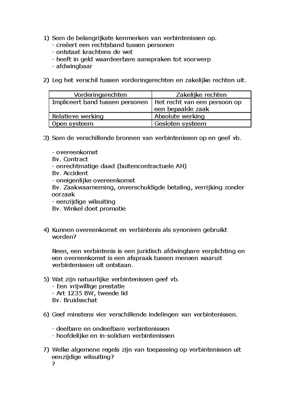 Oplossing Oefeningen Verbintenissenrecht (tips Examen!) - KdG - Studocu