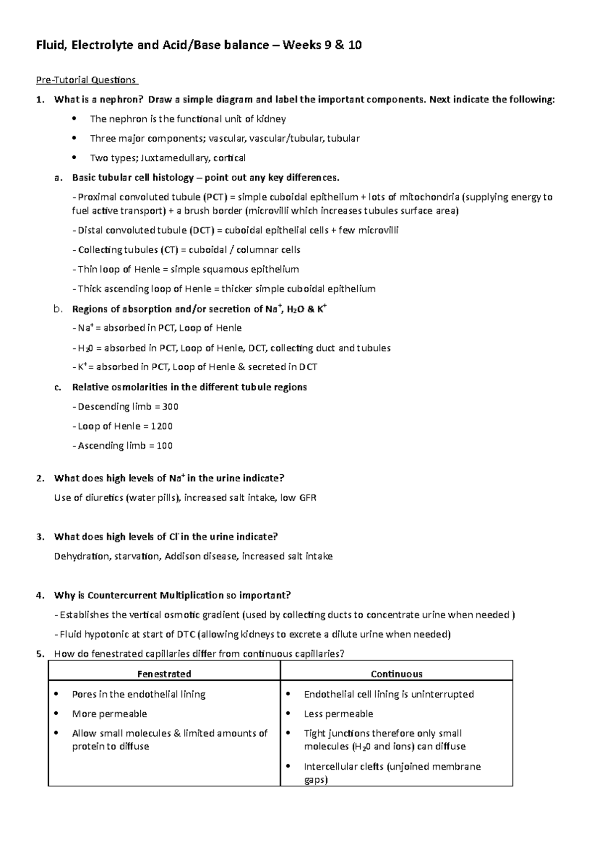 electrolyte balance case study with answers