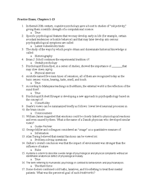 PSY301 Exam 3 - Multiple Choice Exam With Answers - Practice Exam 3 ...