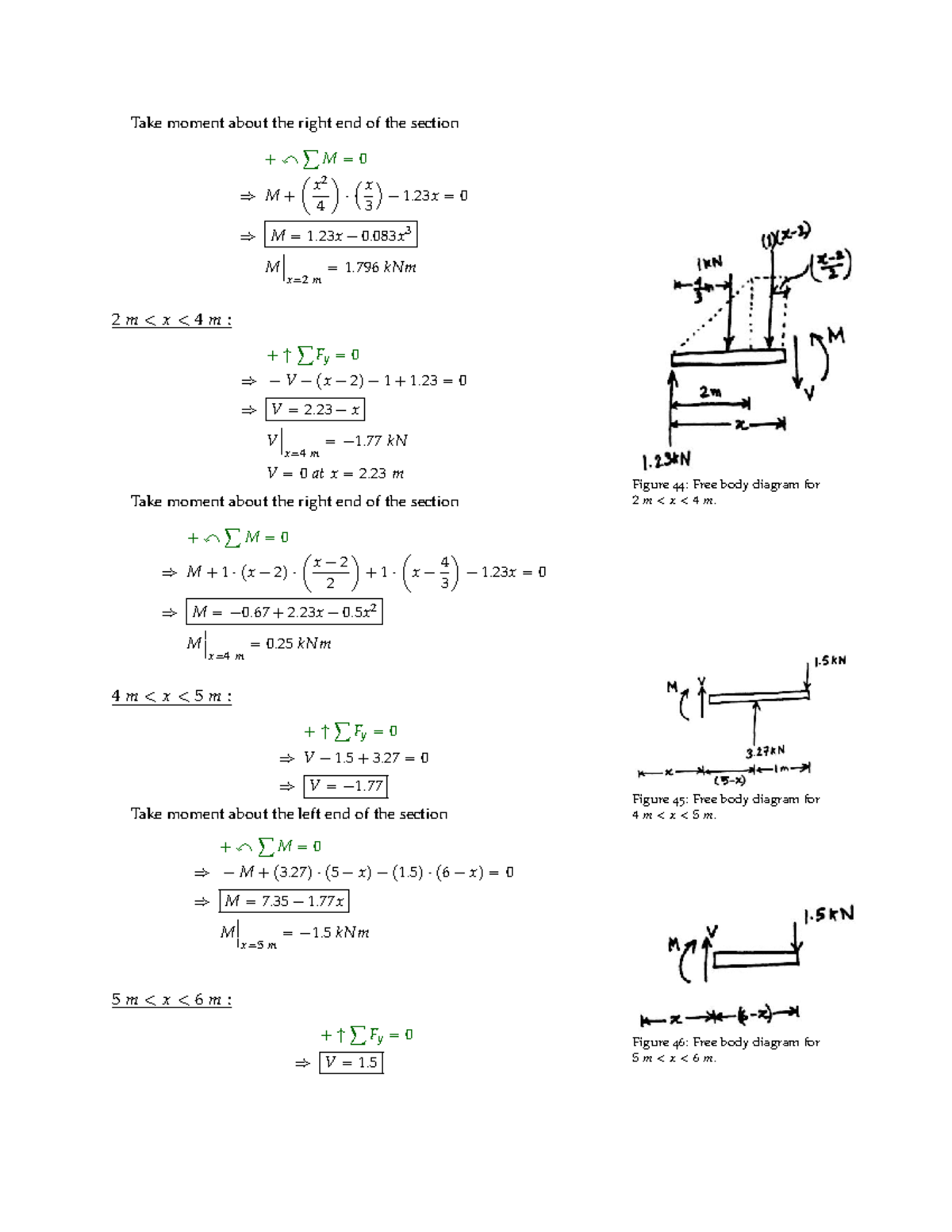 Mechanics of Deformable Bodies-4 - Take moment about the right end of ...