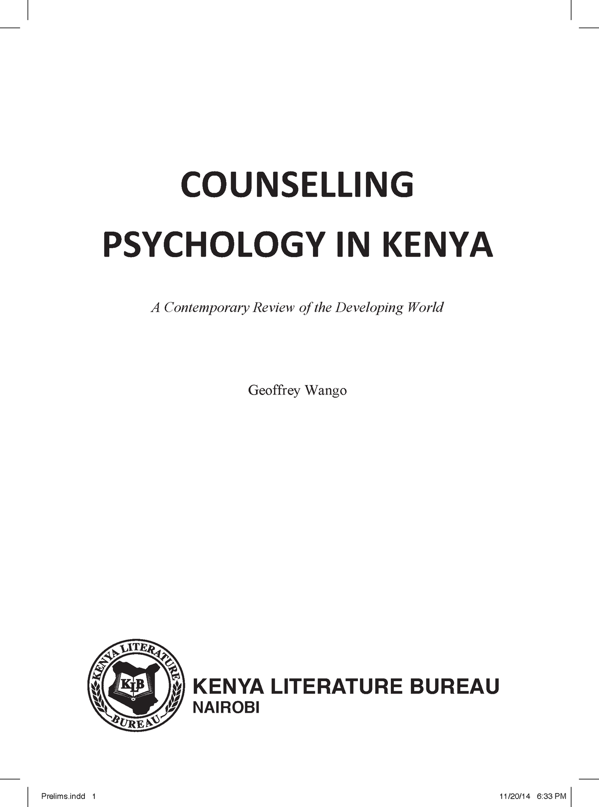 phd in clinical psychology in kenya