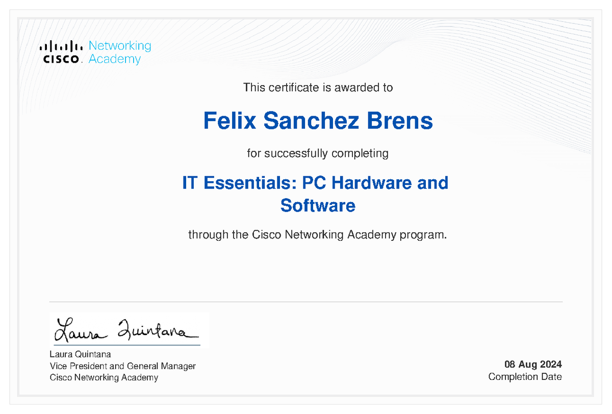 IT Essentials 7 certificate 20240087-itla-edu-do d7097543-02da-48bc ...