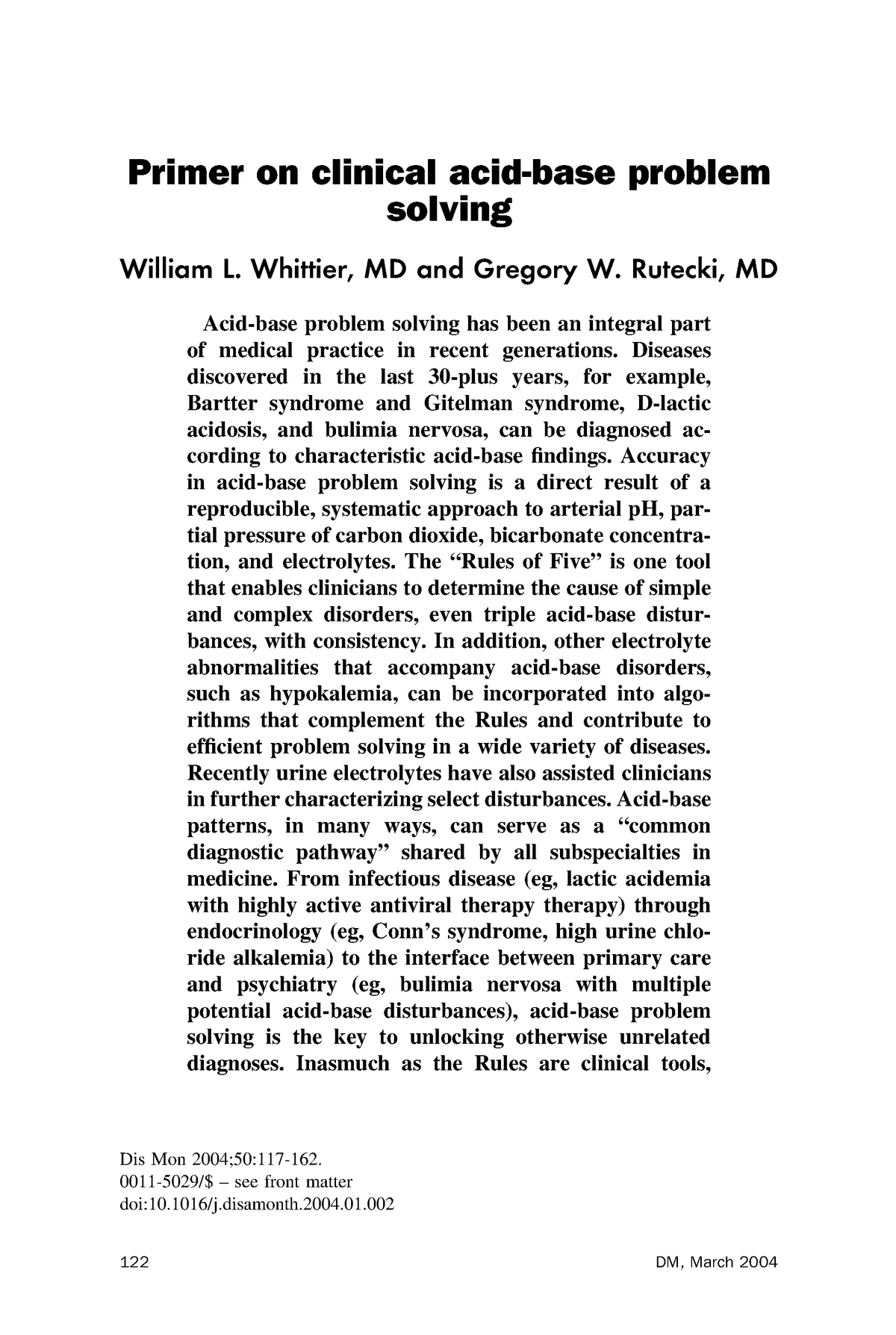 clinical acid base problem solving