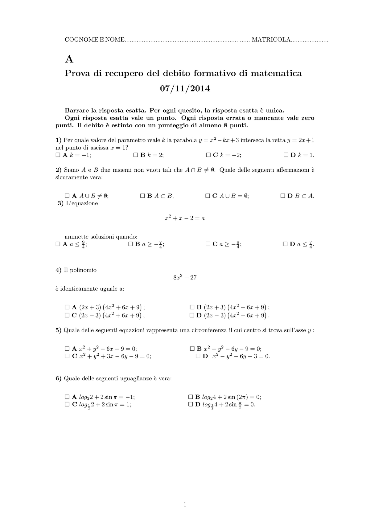 ScuolaZoo - Debito in matematica, non ti temiamo! :D La nuova