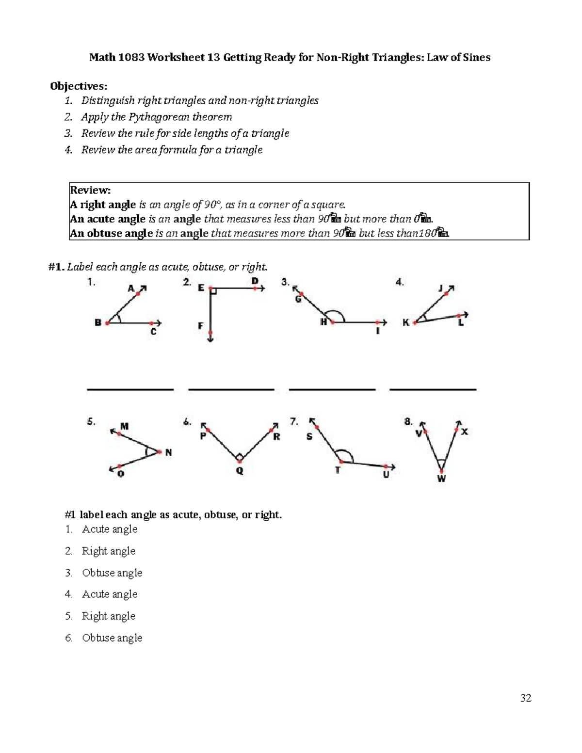 Math1083Lab Worksheets 132 - Math 1083 Worksheet 13 Getting Ready for ...