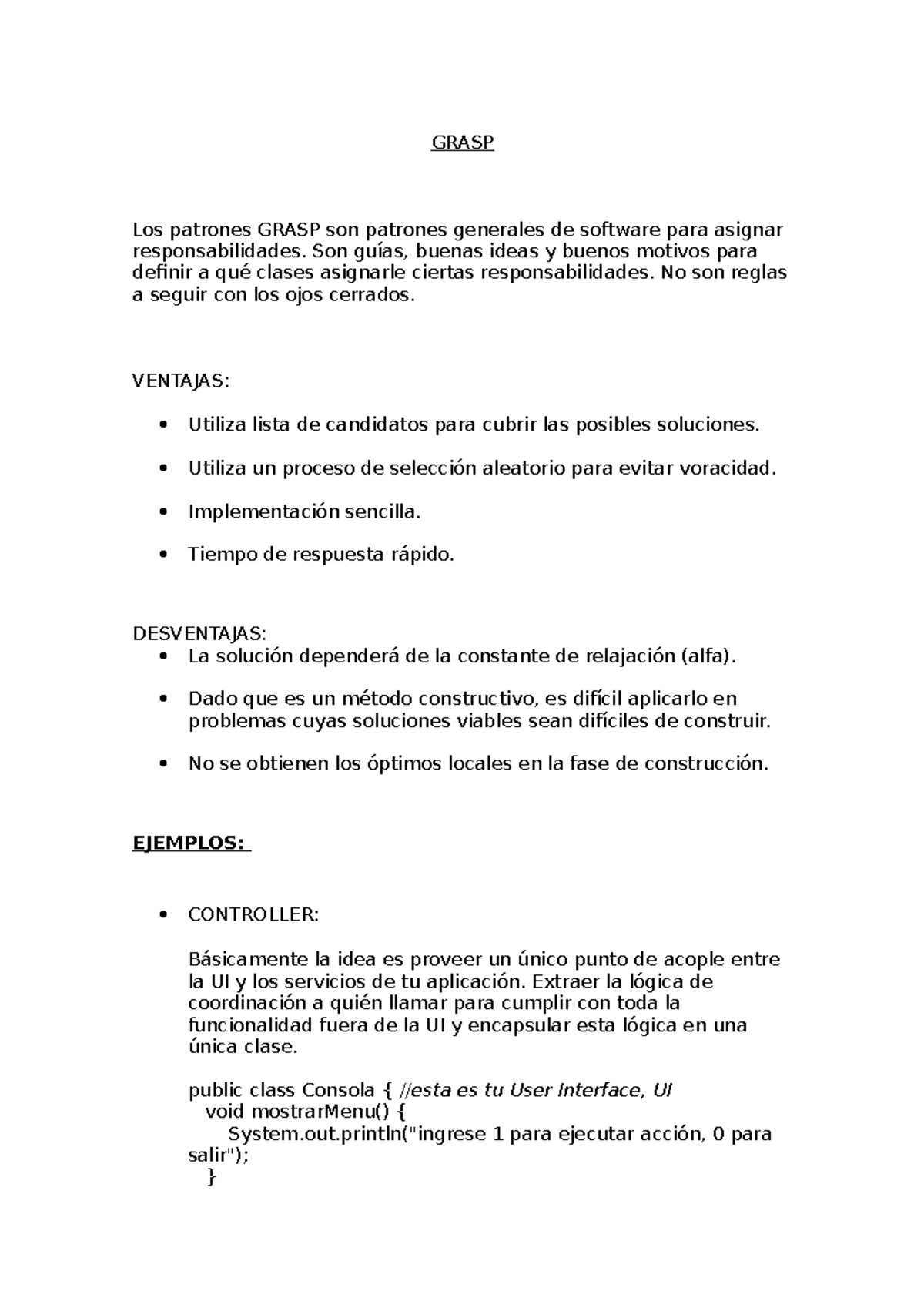 Grasp Ejemplos - dasd asd - GRASP Los patrones GRASP son patrones ...