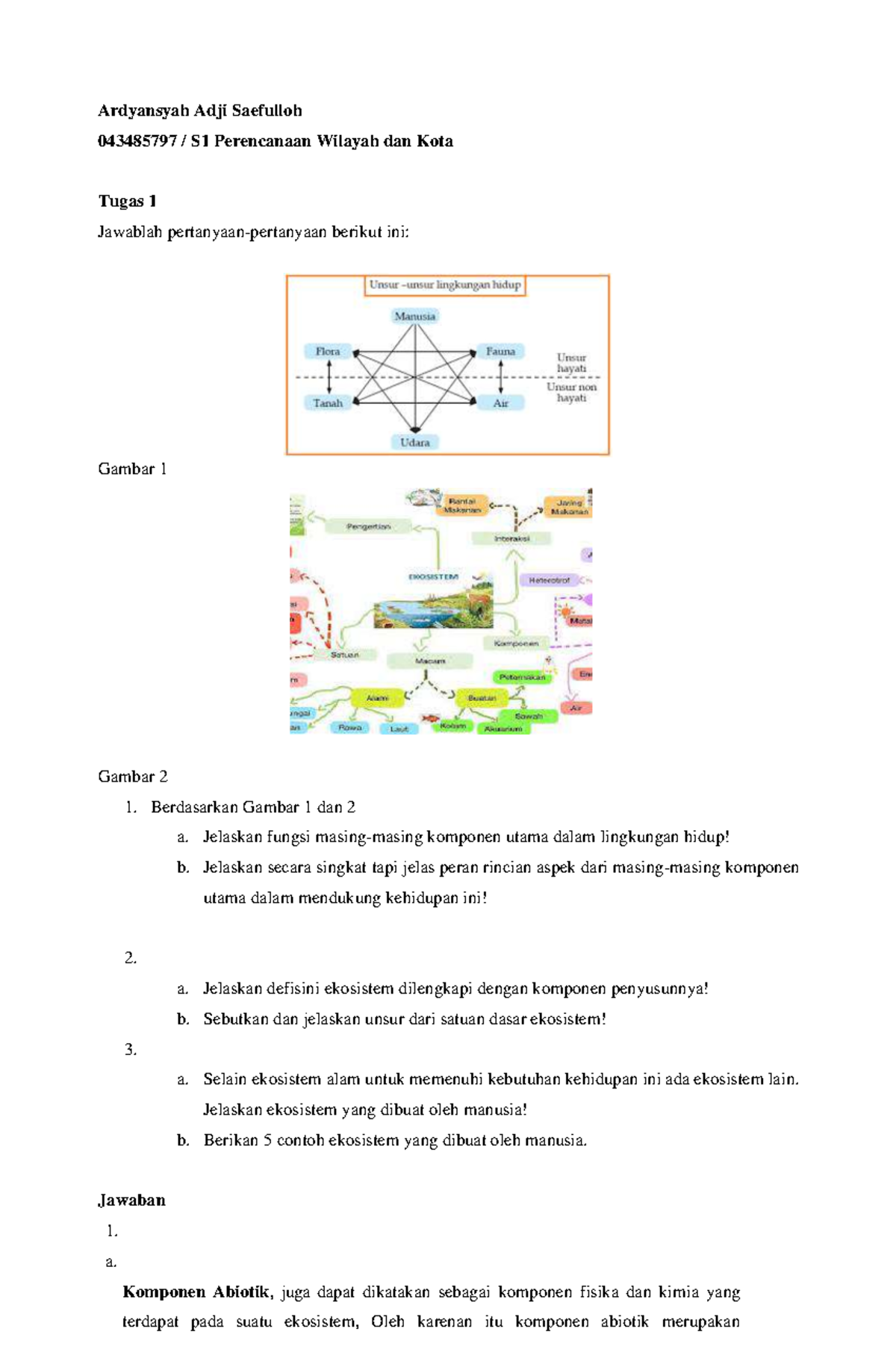Tugas 1 Sesi 3 Pengantar Ilmu Lingkungan (Ardyansyah 043485797 S1 ...