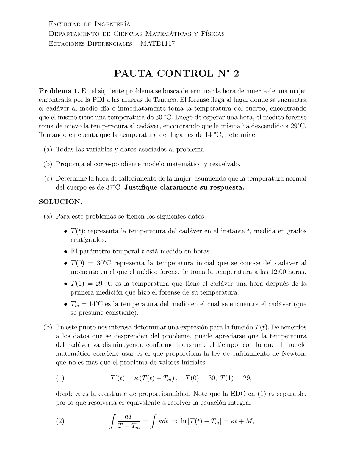 Pauta Control 2 Facultad De Ingenier ́ıa Departamento De Ciencias Matem ́aticas Y F ́ısicas 8617