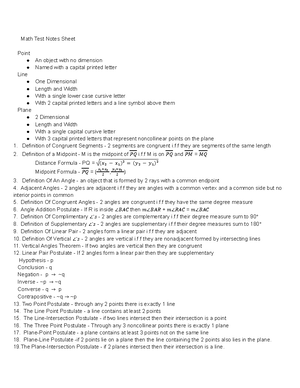 OB Math Review - notes - Professor McGuffey OB Math Review NUR The ...