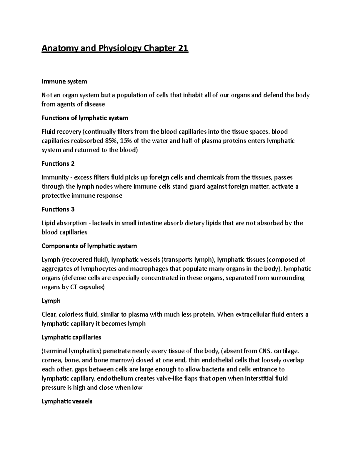 Anatomy And Physiology Chapter 21 - Blood Capillaries Reabsorbed 85% ...