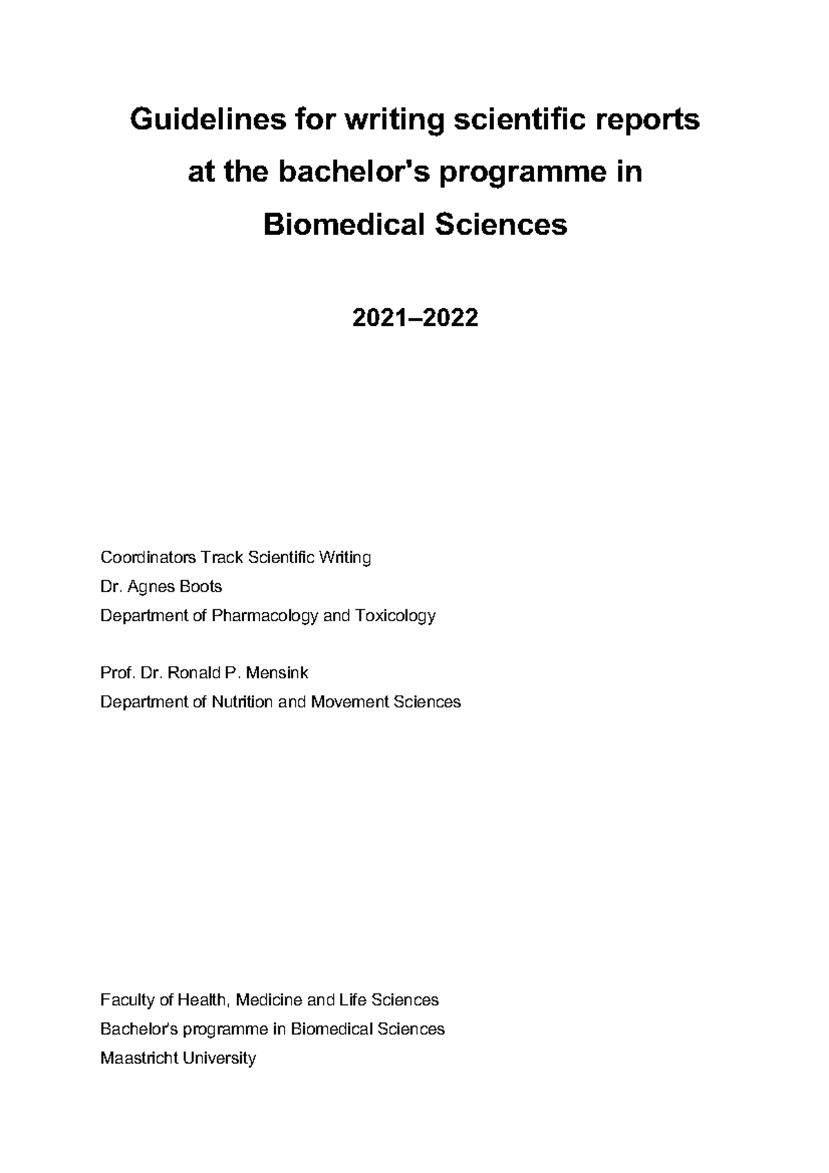 BBS1021 21-22 Guidelines Scientific-Writing - Guidelines for writing ...