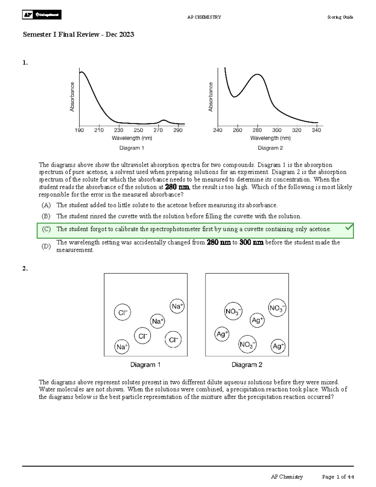 Semester+1+Final+Exam+Review+(Units+1-4)+Answer+Key - 1. The diagrams ...
