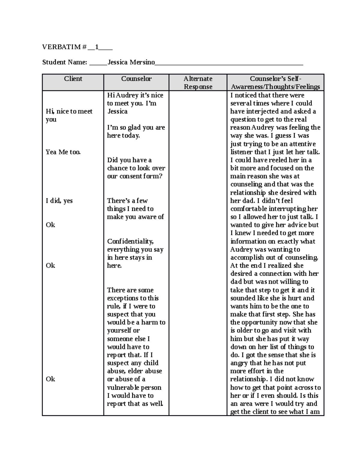 coun505-verbatim-form-verbatim-1-student-name-jessica-studocu