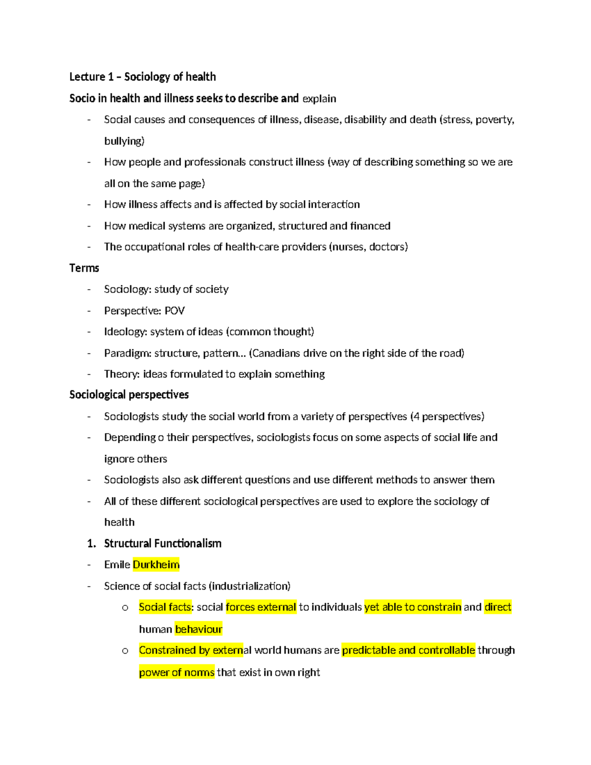 research topics in sociology of health and illness