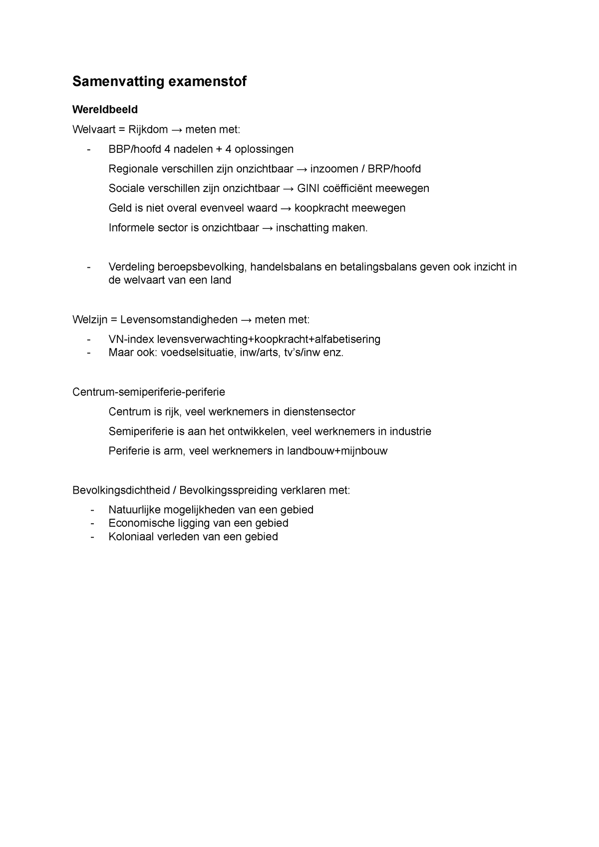 Samenvatting Examenstof Aardrijkskunde HAVO - Samenvatting Examenstof ...