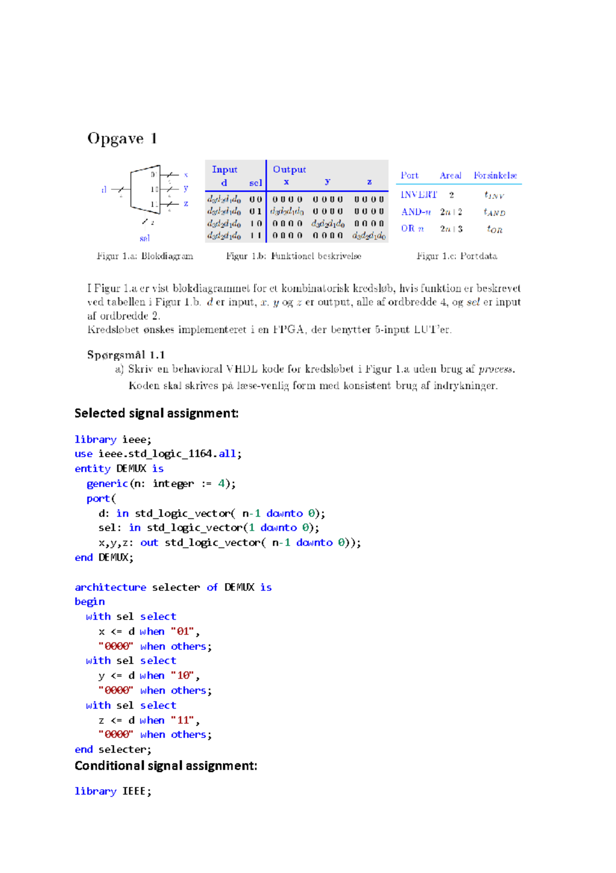 VHDL kode til DIGI - løsninger til gamle eksamesopgaver VHDL - Selected ...