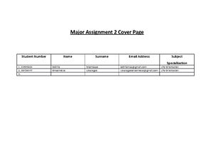 ENAC 221 Major Assignment 2 - 3 students may work on this assignment ...
