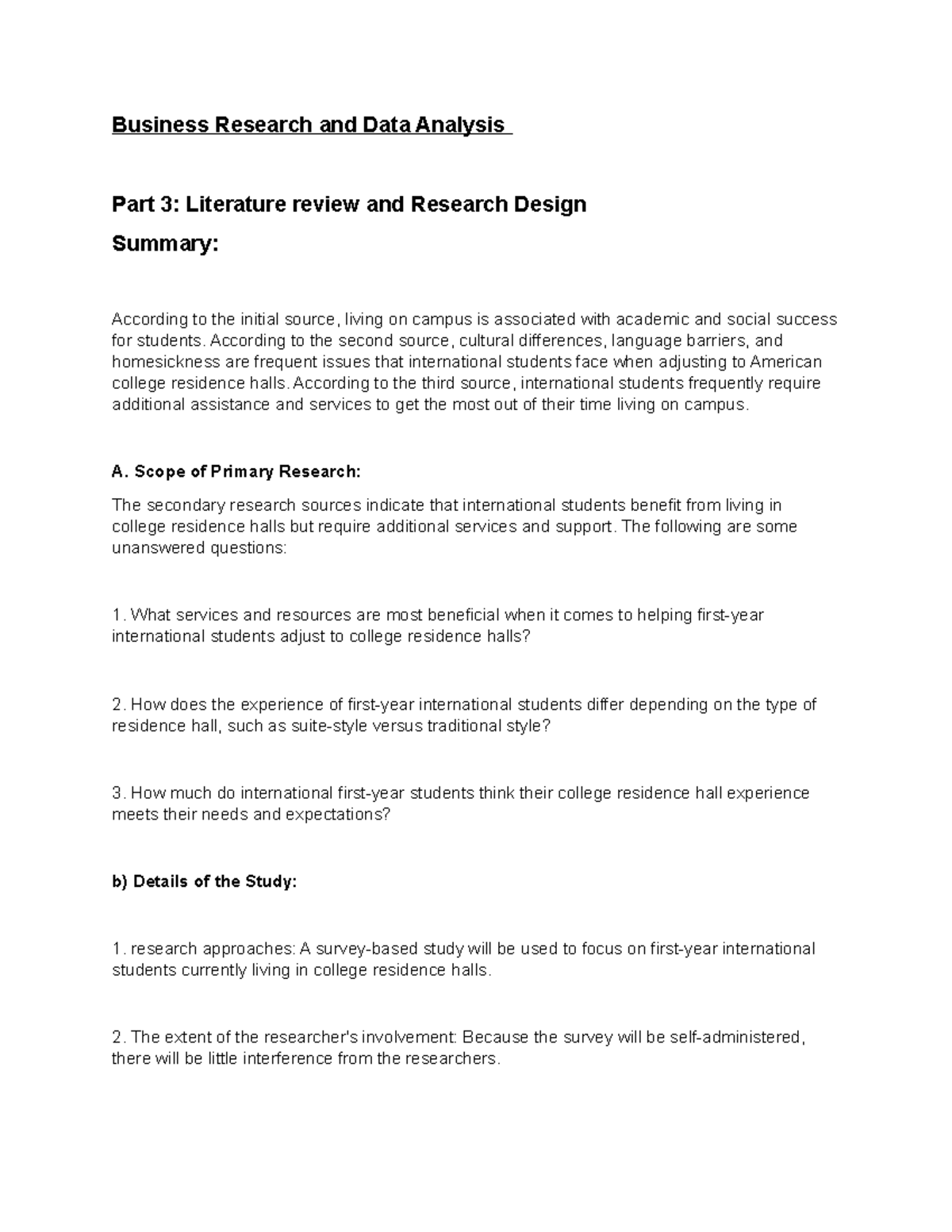 data analysis in business research methods