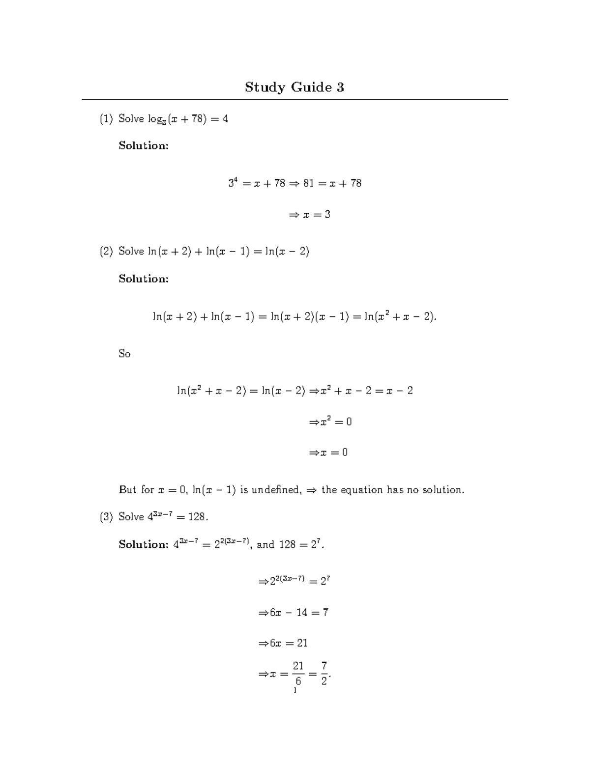 studyguide-7-logarithmic-functions-study-guide-3-1-solve-log-3-x