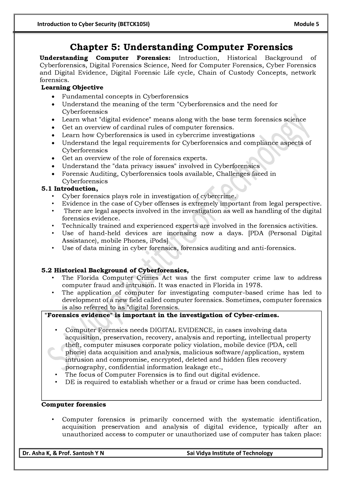 Module-5 - Introduction To Cyber Security Module-5 Notes - Chapter 5 ...