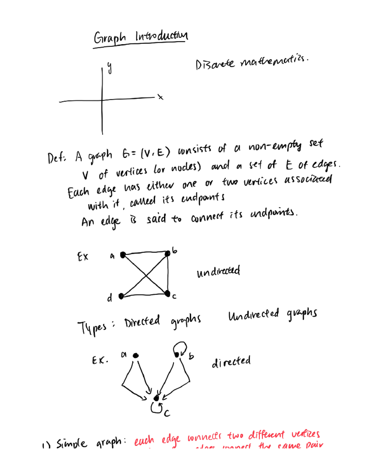 Graph Introduction week 11 Monday - Discrete Mathematics - Studocu