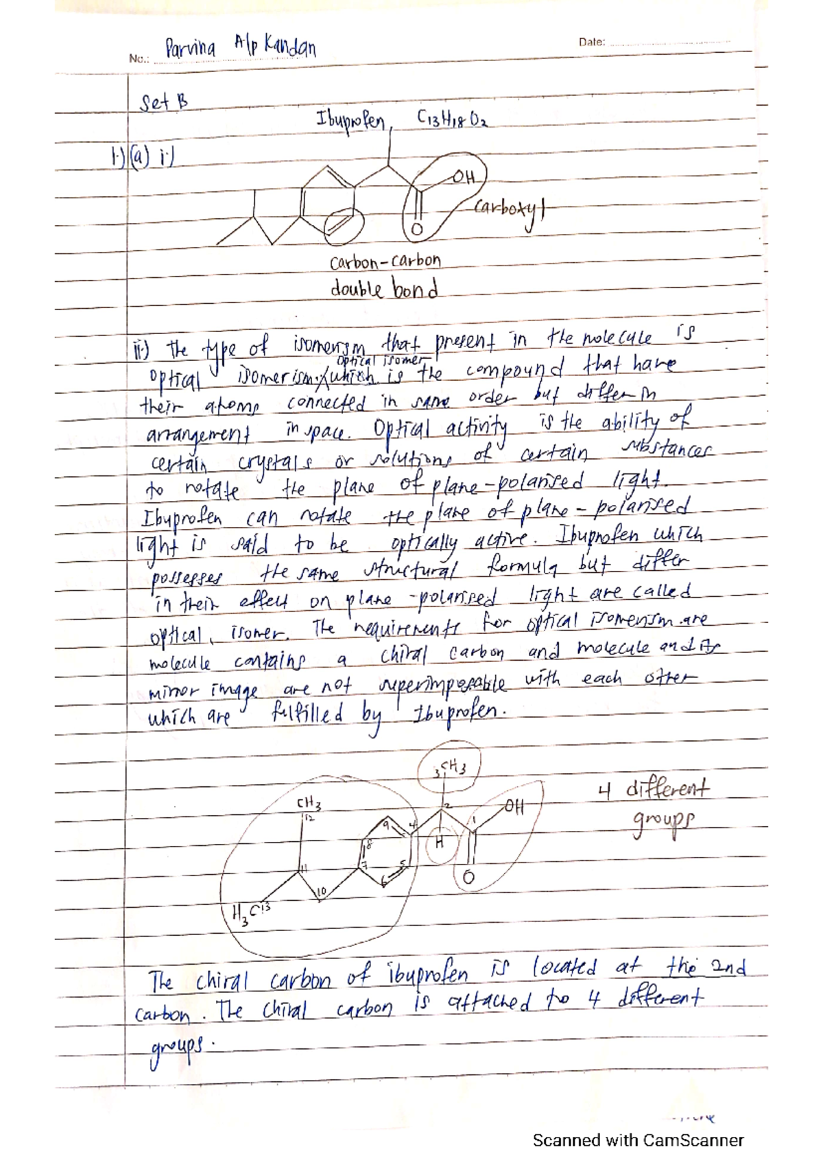 chemistry assignment reference