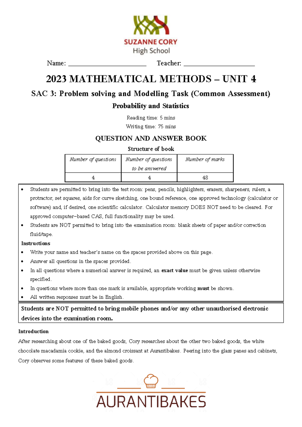 2023 SAC 3 Part 2 CAT MS (+report) - Name ...